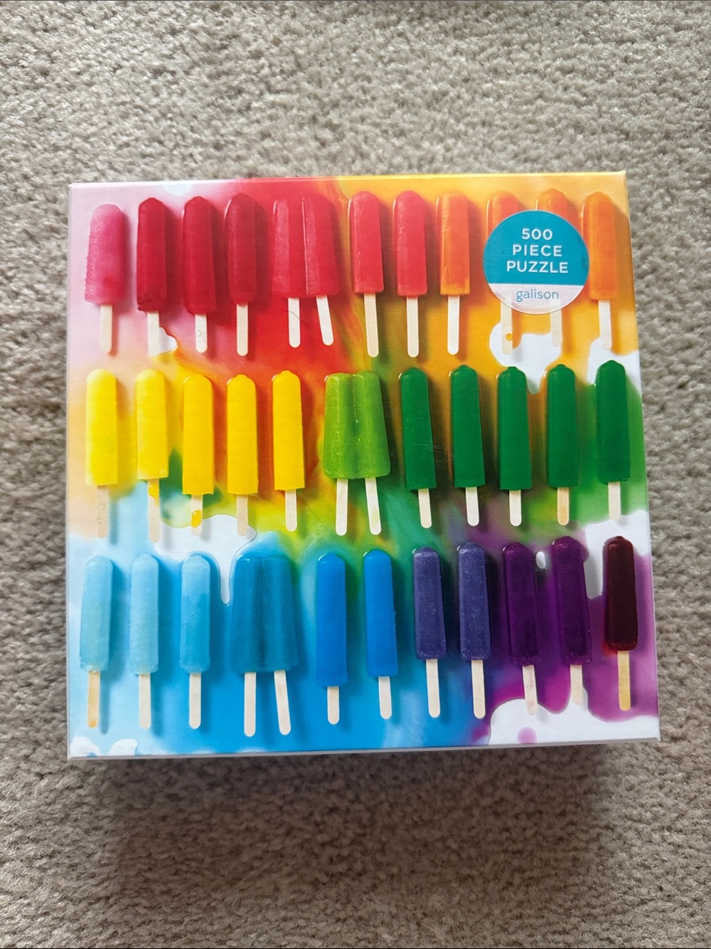 Galison Multicolor Popsicle 500-Piece Puzzle - Rainbow Colors